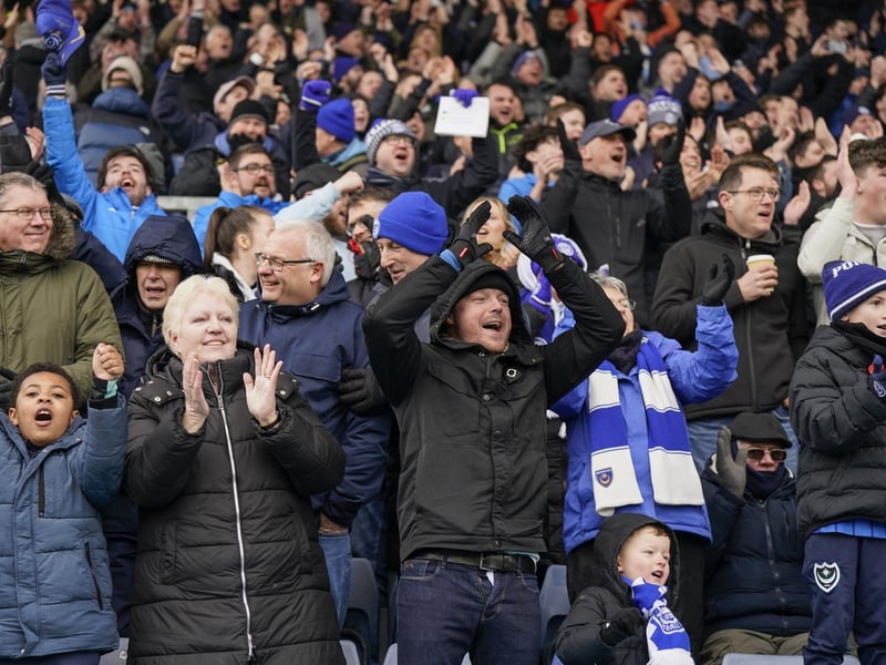 There were nearly 1,500 Pompey fans in party mood as their side picked up a much-needed win on the road at Oxford United.