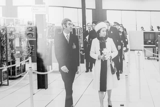John Huffell, 90, is the former director of the IBM in Havant. Recalls the memories of when the Queen came to visit the plant on a rare visit.
Pictured: John Huffell with HRH the Queen at IBM, Havant in December 1974
Picture: submitted