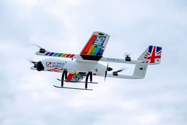 One of the drones used by the Isle of Wight NHS Trust and Apian to transport chemotherapy drugs. Picture: Apian