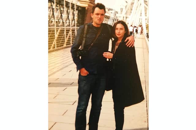 Anna and Emmanuel at her favourite place; Southbank - early 2019. Picture: Rita Wright.