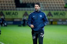 Danny Cowley and staff took in 12 matches last weekend as Pompey leave no stone unturned for January recruits. Picture: Simon Davies/ProSportsImages