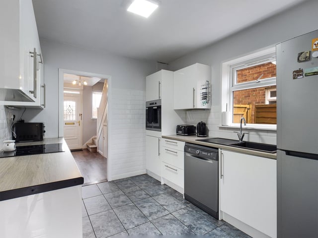 This three bed family home with a garage is on sale in Aylen Road, Copnor, is on the market for £300,000. It is listed by Chinneck Shaw.