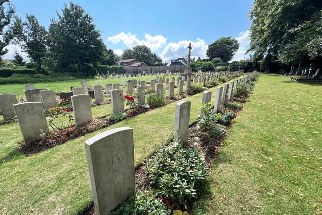 The military cemetery at Christ Church, Portsdown, off London Road
