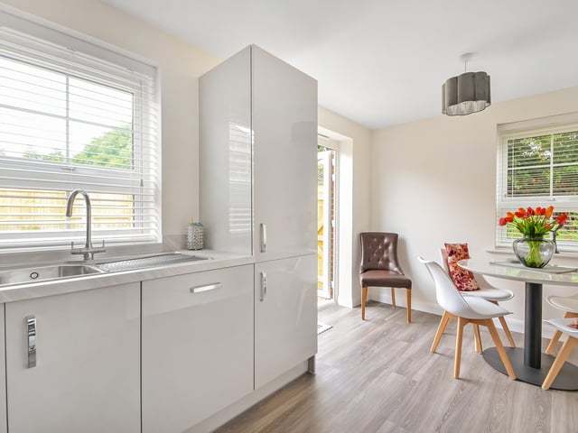 This three bedroom property is on the market at a guide price of £415,000. It is listed by Town and Country.