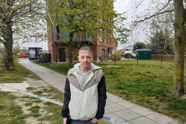 Michael Coles, 55, was evacuated from his brother's flat.