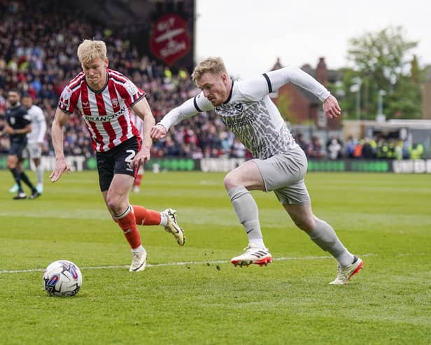 Jack Sparkes on the attack against Lincoln. Picture: Jason Brown/ProSportsImages