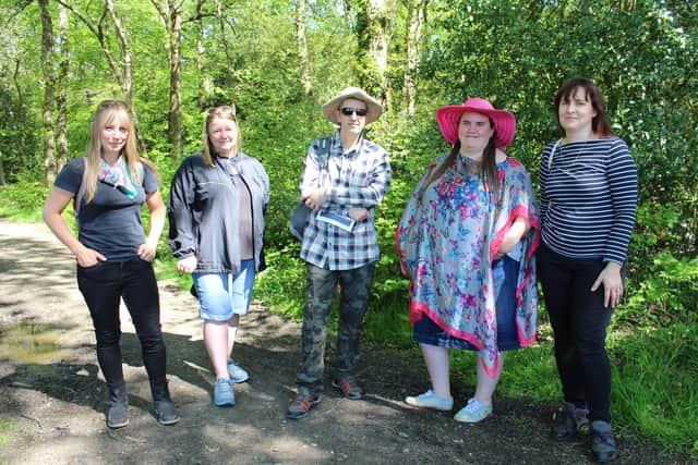 From left: Stop the Chop! campaigners Beck Harvey, Shelley Saunders, Dave Childs, Dielle Hannah, and Helen Young. Picture: Emily Turner