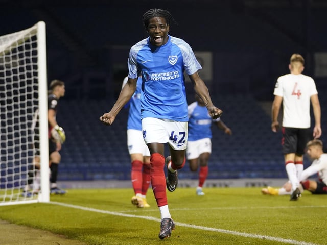 What a moment for young Koby Mottoh, who netted his first Pompey goal after coming on as a late second half substitute. He completed the rout late into stoppage time.