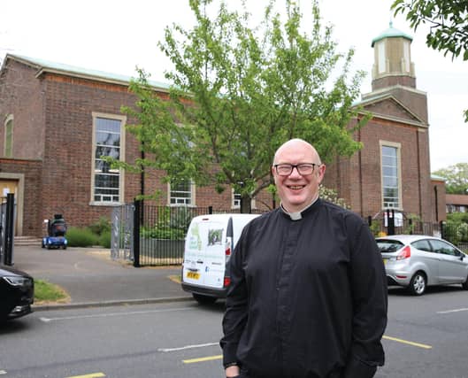 The Rev Hugo Deadman, vicar, St Michael's Church, Paulsgrove