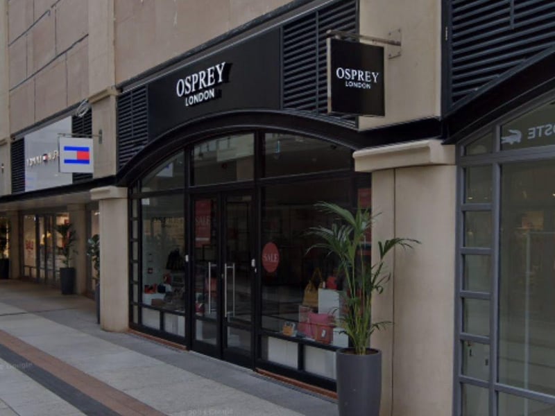 The Gunwharf website said: "OSPREY LONDON is renowned for its vintage-inspired bags and accessories, created by British designer Graeme Ellisdon and crafted from the most sumptuous leathers using traditional saddlery techniques. Alongside timeless leather workbags, accessories and belts for both men and women, you'll find great wardrobe updates from this season's most-wanted slouchy leather shoulder bags and chic leather grab bags, to co-ordinating purses and silk scarves in the prettiest of colours, plus boxed leather gifts and some very special limited edition pieces."