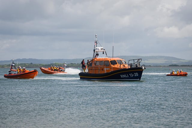 Pictured is: The flotilla assemblesPicture: Keith Woodland