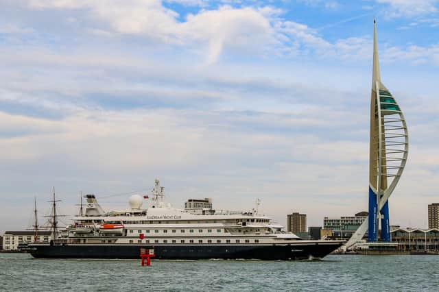 SeaDream 1 came through Portsmouth on Monday, October 19. Picture: Andrew Sassoli-Walker