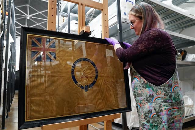 The flag has been saved from being passed into the hands of a private collector. Picture: Andrew Matthews/PA Wire