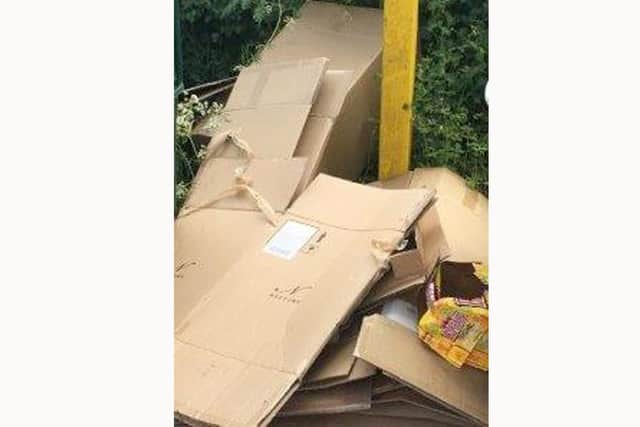 Fly-tipped waste dumped in Burridge