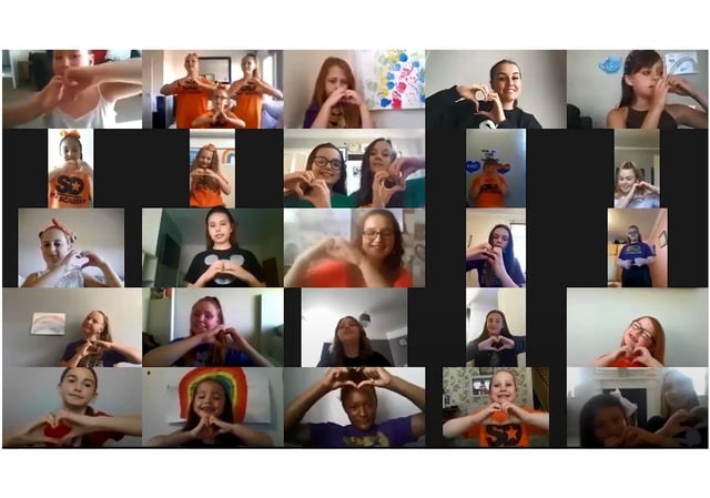 Children from SD Studios feature on the NHS charity single from Same Difference. Pictured: A screen grab of the video