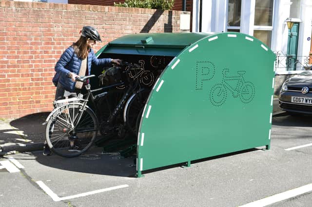 Bicycle storage in Clarence Road
Picture: Portsmouth City Council