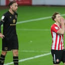 Action from MK Dons' win at Sunderland today. Pic: Richard Sellers/PA Wire.