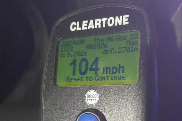 A Portuguese man was caught speeding at 104mph on the M3. Picture: Hampshire Roads Policing Unit.