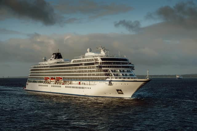 Viking Venus arriving into Portsmouth on May 10. Picture by Tom Langford/Portsmouth City Council.