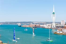 The teams left Portsmouth in glorious sunshine. Picture:Marcin Jedrysiak