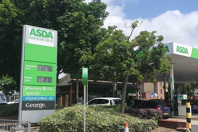 Asda petrol station in Somers Road N, Fratton. Petrol:  £1.76.7. Diesel:  £1.83.7. Picture: Habibur Rahman