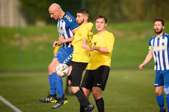 Burrfields (yellow) v Wickham. Picture: Keith Woodland