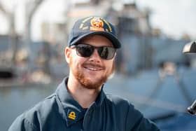 Lieutenant Cameron Fisher, navigator of USS Winston S Churchill
