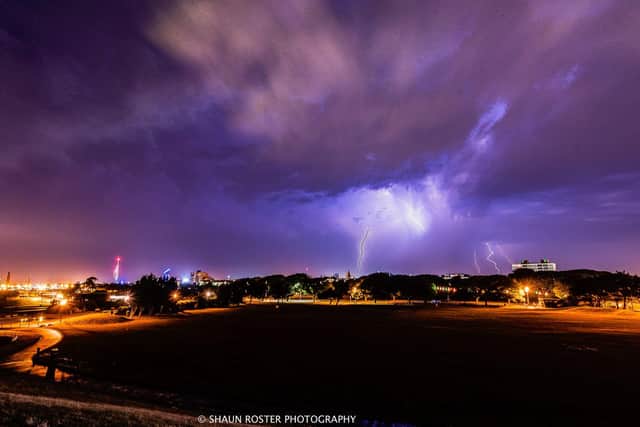 Lightening over Portsmouth. Picture: Shaun Roster