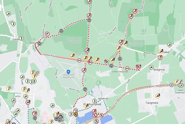 Road closures will be in place around the Chichester area over the next few days