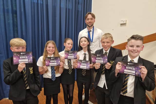 Purbrook Park School Year 7 Winners - Oliver, Tommy, Esme, Reuben and Jessica