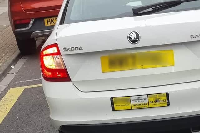 Wolverhampton registered vehicle in Portsmouth.