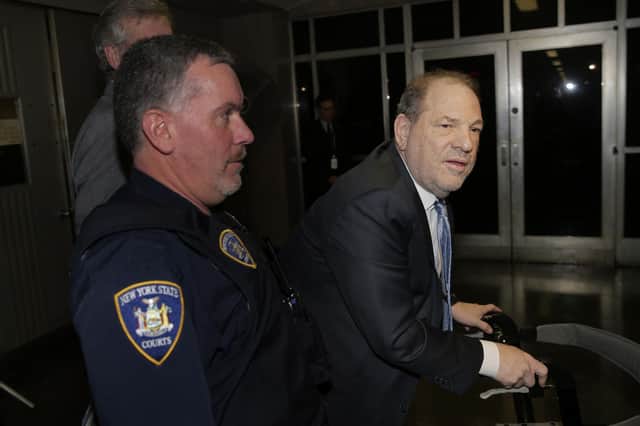 Harvey Weinstein arrives at courthouse. Picture: AP Photo/Seth Wenig