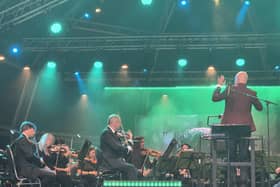 Bournemouth Symphony Orchestra play the film music of John Williams and Hans Zimmer in Guildhall Square, Portsmouth on July 17, 2026, one of The Guildhall Trust's Summer Concerts. Picture: Chris Broom