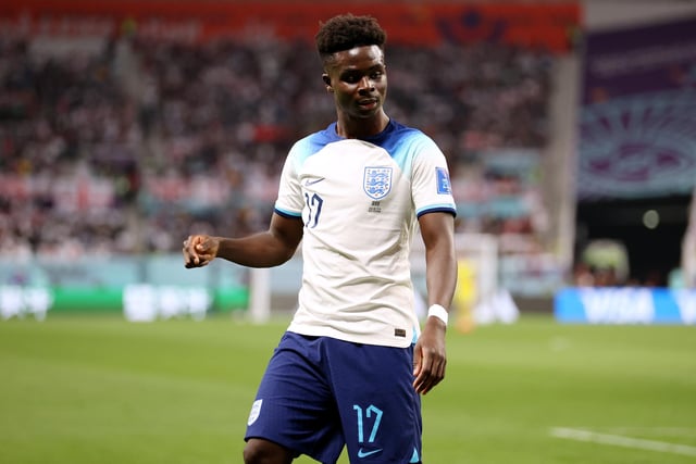 (Replaced by Marcus Rahsford on 70 minutes): The livewire young Arsenal forward was England's most potent attacker. Took both his goals really well. Showed again he's a player for the big stage.
Picture: Julian Finney/Getty Images