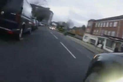Reckless driving in Portsmouth Road, Cosham. Picture: Hants Road Policing/ via Twitter