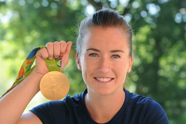 Maddie Hinch, Team GB Women's Hockey Gold Medal winner in 2016. Photo by Jon Rigby