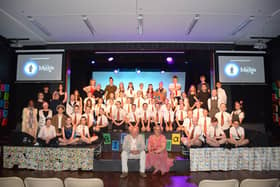 Brune Park students with Gosport Mayor and Mayoress Martin and Suzanne Pepper