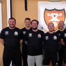 The AFC Portchester veterans who will be taking part in a 24-hour charity run in May for Friends Fighting Cancer (from left) Dan Mortimer, Mike Counsell, Simon Hore, Keith McIntyre, Phil Jeynes, Pete Sanderson, Keith Ashton.