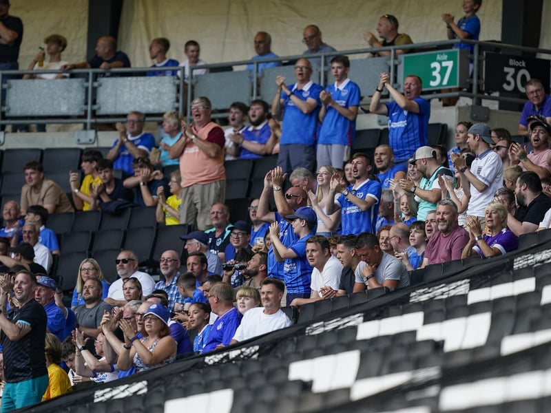 647 Pompey fans made the trip to MK Dons on Tuesday night.
