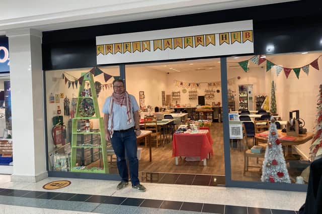 Shane Davies, runs the Crafty Makery in Fareham Shopping Centre