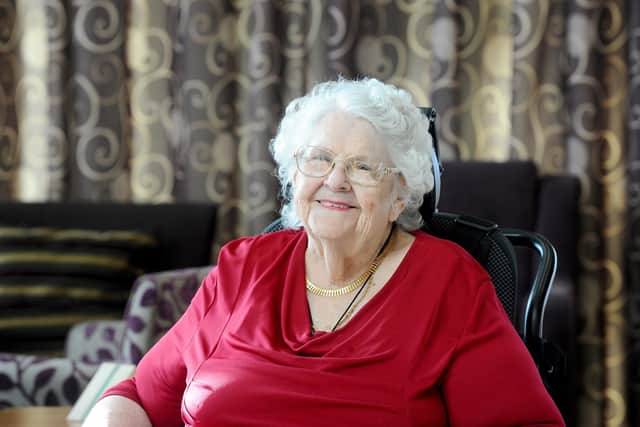 Marion Garrod (85) from Gosport, a QA patient who is commending them after creating a makeshift ward whilst she was in hospital for 17 days with fluid on her lungs. 

Picture: Sarah Standing (130123-4681)