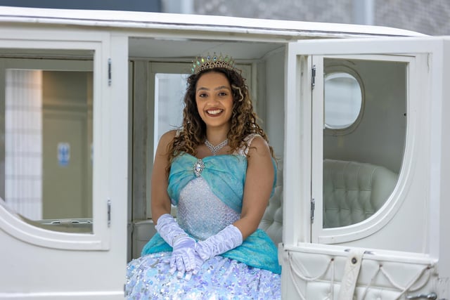 Cinderella was on hand to promote the upcoming Christmas panto of 'Cinderella' being held at Fareham Live this December.
Pictured - Cinderella was on hand with her horses and coach.
Photos by Alex Shute