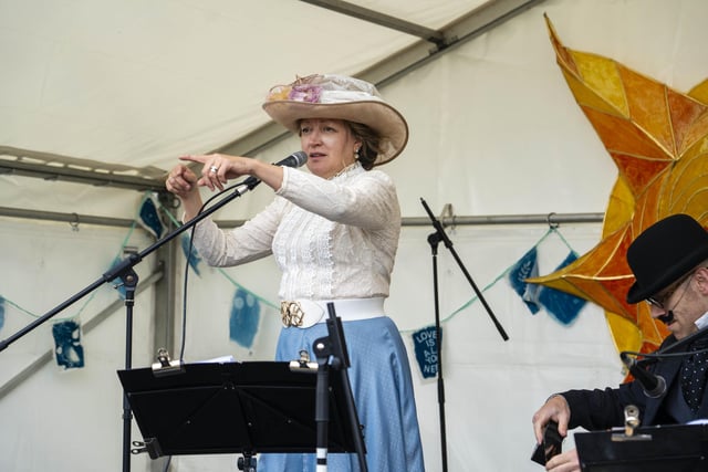 Re-enactment participants at the 150th anniversary of the Battle of Southsea on August 3.