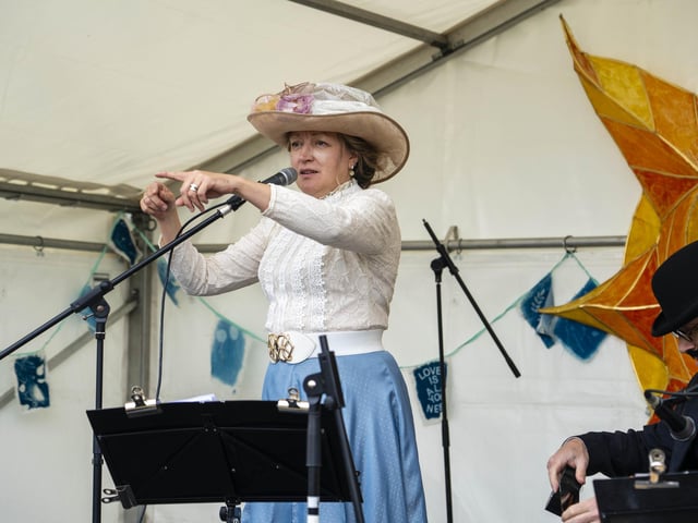 Re-enactment participants at the 150th anniversary of the Battle of Southsea on August 3.