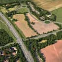 An impression of how the new-look Junction 10 of the M27 might look, released in 2019