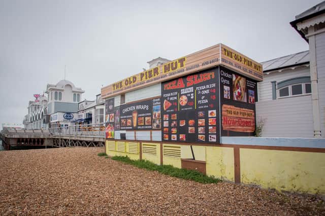 The Old Pier Hut at South Parade Pier is seeking a licence to sell alcohol 
Picture: Habibur Rahman