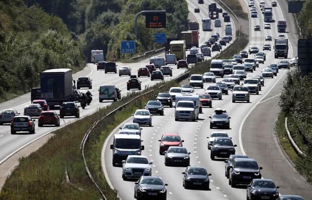 Disruption continues on the M3 this evening. Picture: Andrew Matthews/PA Wire