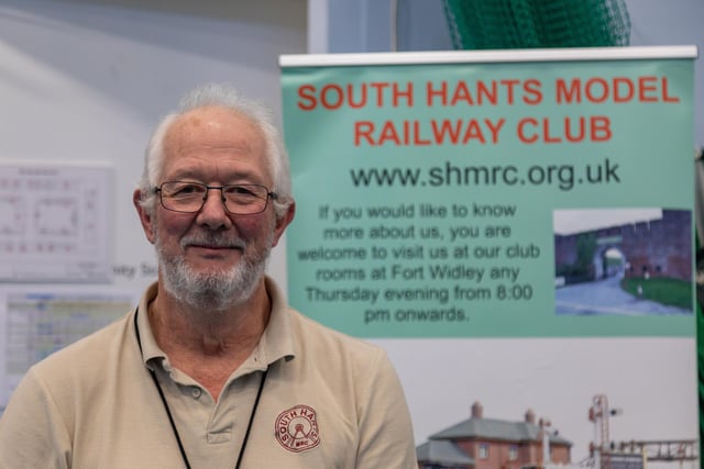 Dave Smith, chairman of the South Hants Model Railway Club at the exhibition in Admiral Lord Nelson School. Picture: Mike Cooter (181123)