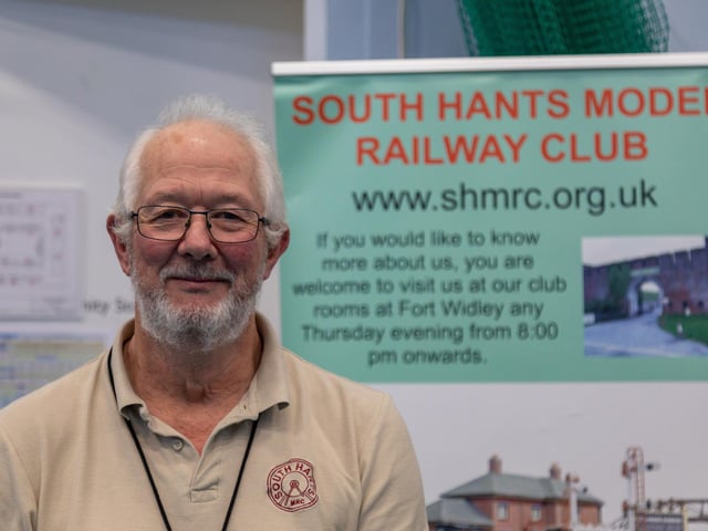 Dave Smith, chairman of the South Hants Model Railway Club at the exhibition in Admiral Lord Nelson School. Picture: Mike Cooter (181123)
