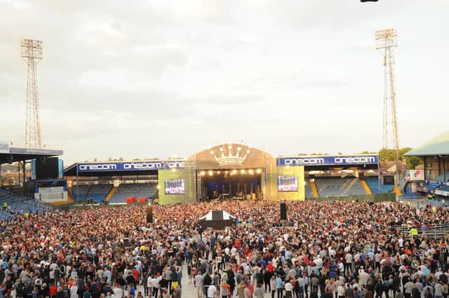 The crowd at Fratton Park in June 2015 for the Racketeers and Madness Picture: Paul Windsor
